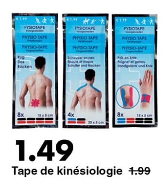 Promotions Tape de kinésiologie - Produit maison - Wibra - Valide de 14/01/2019 à 26/01/2019 chez Wibra
