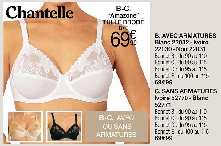 damart soutien gorge chantelle