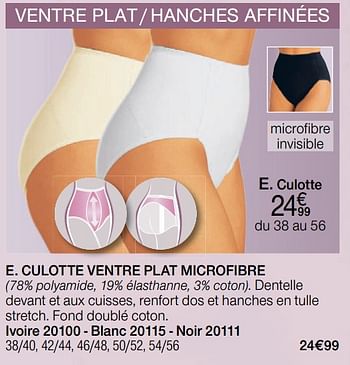 Promotions Culotte ventre plat microfibre - Produit Maison - Damart - Valide de 01/01/2019 à 15/06/2019 chez Damart