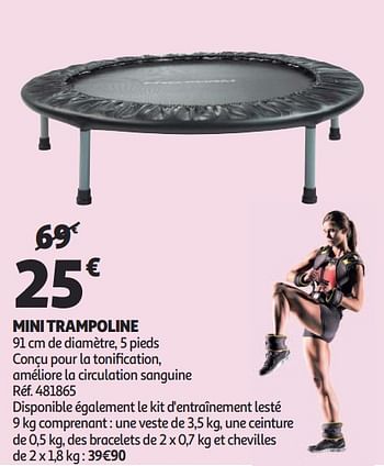 Promotions Mini trampoline - Produit Maison - Auchan Ronq - Valide de 16/01/2019 à 22/01/2019 chez Auchan Ronq