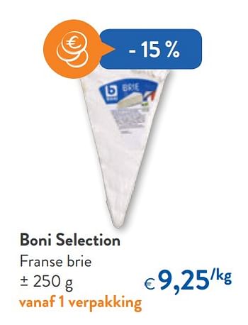 Promoties Boni selection franse brie - Boni - Geldig van 16/01/2019 tot 29/01/2019 bij OKay