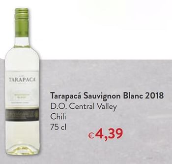 Promoties Tarapacá sauvignon blanc 2018 d.o. central valley chili - Witte wijnen - Geldig van 16/01/2019 tot 29/01/2019 bij OKay