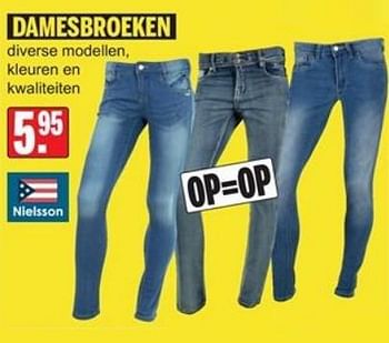Promoties Damesbroeken - Nielsson - Geldig van 14/01/2019 tot 02/02/2019 bij Van Cranenbroek