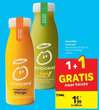 Promoties Smoothie innocent - Innocent - Geldig van 16/01/2019 tot 28/01/2019 bij Carrefour