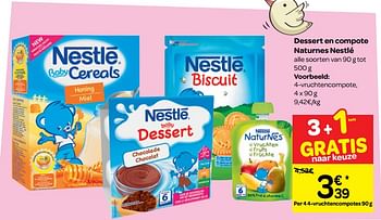 Promoties Vruchtencompote - Nestlé - Geldig van 16/01/2019 tot 28/01/2019 bij Carrefour