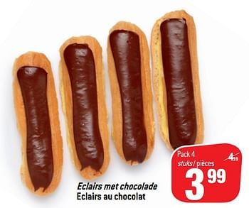 Promotions Eclairs met chocolade eclairs au chocolat - Produit maison - Match - Valide de 16/01/2019 à 22/01/2019 chez Match
