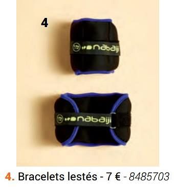 Promoties Bracelets lestés - Nabaiji - Geldig van 01/01/2019 tot 22/03/2019 bij Decathlon