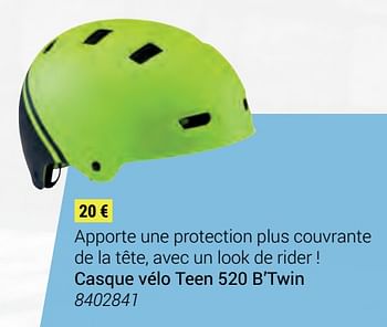 Promotions Casque vélo teen 520 b`twin - bTwin - Valide de 01/01/2019 à 22/03/2019 chez Decathlon