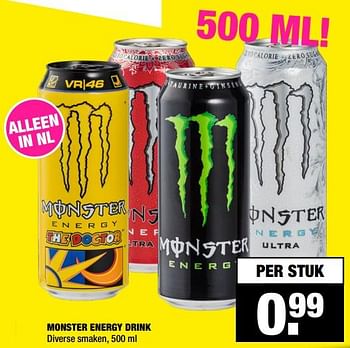 Promoties Monster energy drink - Monster - Geldig van 14/01/2019 tot 27/01/2019 bij Big Bazar