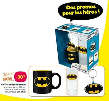 Promotions Coffret cadeau batman - Produit Maison - Toys R Us - Valide de 09/01/2019 à 20/01/2019 chez Toys R Us
