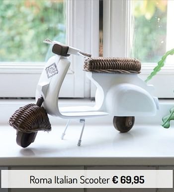 Promoties Roma italian scooter - Riviera Maison - Geldig van 03/01/2019 tot 31/01/2019 bij Meubelen Jonckheere