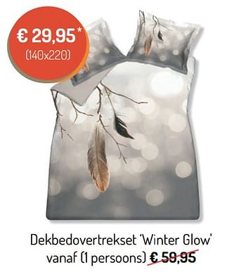 Promoties Dekbedovertrekset winter glow - Huismerk - Meubelen Jonckheere - Geldig van 03/01/2019 tot 31/01/2019 bij Meubelen Jonckheere