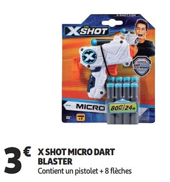 Promotions X shot micro dart blaster - X-Shot - Valide de 16/01/2019 à 22/01/2019 chez Auchan Ronq