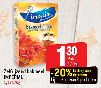 Promoties Zelfrijzend bakmeel imperial - Imperial - Geldig van 23/01/2019 tot 29/01/2019 bij Smatch