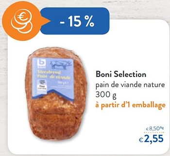Promotions Boni selection pain de viande nature - Boni - Valide de 16/01/2019 à 29/01/2019 chez OKay