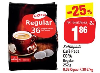 Promoties Koffiepads café pads cora - Huismerk - Match - Geldig van 23/01/2019 tot 29/01/2019 bij Match