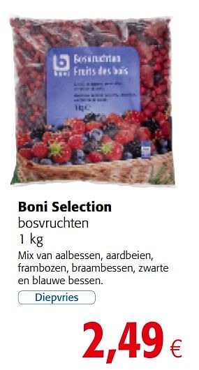 Boni Boni Selection Bosvruchten Promotie Bij Colruyt