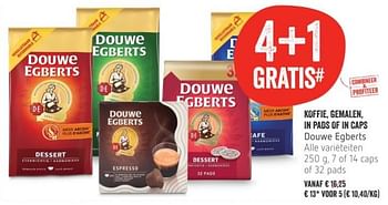 Promoties Koffie, gemalen, in pads of in caps douwe egberts - Douwe Egberts - Geldig van 17/01/2019 tot 23/01/2019 bij Delhaize