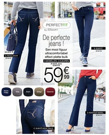 Promotions Jeans stretch - Produit Maison - Damart - Valide de 01/01/2019 à 15/06/2019 chez Damart
