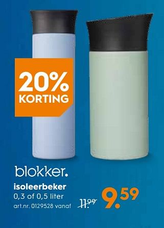 Promoties Isoleerbeker - Huismerk - Blokker - Geldig van 23/01/2019 tot 05/02/2019 bij Blokker