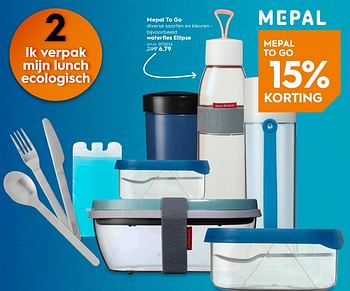 Promoties Waterfles ellipse - Mepal - Geldig van 23/01/2019 tot 05/02/2019 bij Blokker