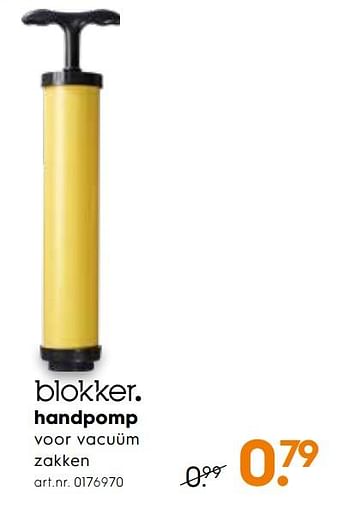 Promoties Handpomp - Huismerk - Blokker - Geldig van 23/01/2019 tot 05/02/2019 bij Blokker