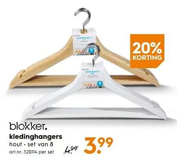 Promoties Kledinghangers - Huismerk - Blokker - Geldig van 23/01/2019 tot 05/02/2019 bij Blokker