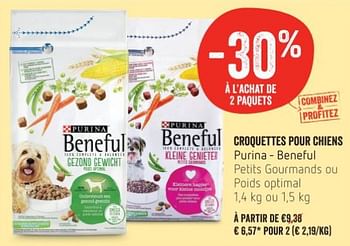 Promoties Croquettes pour chiens purina - beneful - Purina - Geldig van 17/01/2019 tot 23/01/2019 bij Delhaize