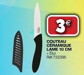 Promotions Couteau céramique lame - Produit Maison - Bricolex - Valide de 09/01/2019 à 27/01/2019 chez Bricolex