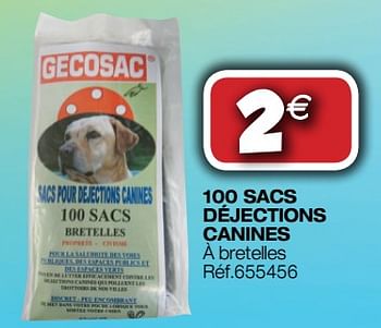 Promotions 100 sacs déjections canines - Produit Maison - Bricolex - Valide de 09/01/2019 à 27/01/2019 chez Bricolex