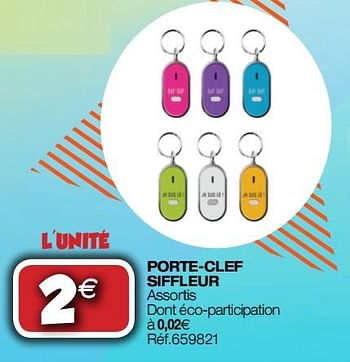 Promotions Porte-clef siffleur - Produit Maison - Bricolex - Valide de 09/01/2019 à 27/01/2019 chez Bricolex