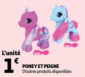 Promotions Poney et peigne - Produit Maison - Auchan Ronq - Valide de 16/01/2019 à 22/01/2019 chez Auchan Ronq