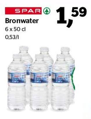 Promoties Bronwater - Spar - Geldig van 17/01/2019 tot 29/01/2019 bij Spar