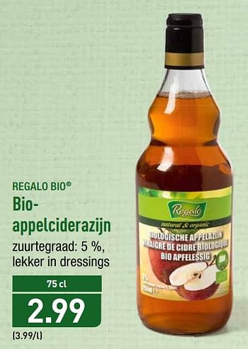 Promoties Bioappelciderazijn - Regalo - Geldig van 21/01/2019 tot 26/01/2019 bij Aldi
