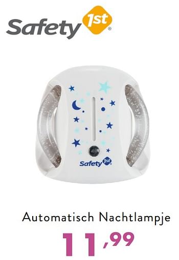 Promoties Automatisch nachtlampje - Safety 1st - Geldig van 20/01/2019 tot 26/01/2019 bij Baby & Tiener Megastore