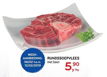 Promoties Rundssoepvlees met been - Huismerk - Alvo - Geldig van 30/01/2019 tot 12/02/2019 bij Alvo