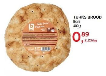 Promoties Turks brood boni - Boni - Geldig van 30/01/2019 tot 12/02/2019 bij Alvo