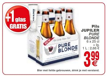 Promoties Pils jupiler pure blonde - Jupiler - Geldig van 22/01/2019 tot 28/01/2019 bij Cora