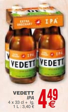Promoties Vedett ipa - Vedett - Geldig van 22/01/2019 tot 28/01/2019 bij Cora