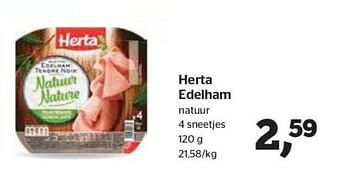 Promoties Herta edelham natuur - Herta - Geldig van 17/01/2019 tot 29/01/2019 bij Spar Expres