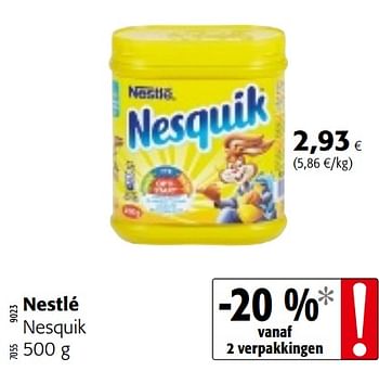 Promoties Nestlé nesquik - Nestlé - Geldig van 16/01/2019 tot 29/01/2019 bij Colruyt