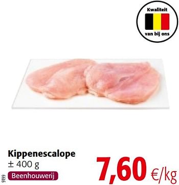Promoties Kippenescalope - Huismerk - Colruyt - Geldig van 16/01/2019 tot 29/01/2019 bij Colruyt