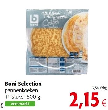Promoties Boni selection pannenkoeken - Boni - Geldig van 16/01/2019 tot 29/01/2019 bij Colruyt