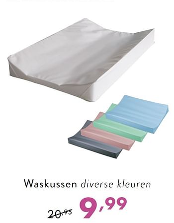 Promoties Waskussen diverse kleuren - Huismerk - Baby & Tiener Megastore - Geldig van 20/01/2019 tot 26/01/2019 bij Baby & Tiener Megastore