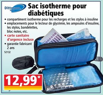 Promotions Sac isotherme pour diabétiques - Dittmann - Valide de 23/01/2019 à 29/01/2019 chez Norma