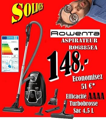 Promotions Rowenta aspirateur ro6885ea - Rowenta - Valide de 03/01/2019 à 31/01/2019 chez Electro Zschau