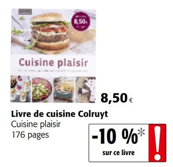 Promotions Livre de cuisine colruyt cuisine plaisir - Produit maison - Colruyt - Valide de 16/01/2019 à 29/01/2019 chez Colruyt