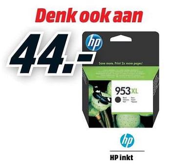 Promotions Hp inkt - HP - Valide de 21/01/2019 à 31/01/2019 chez Media Markt
