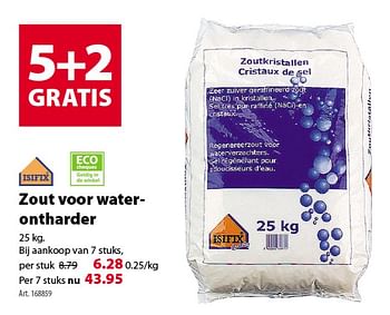 Promotions Zout voor waterontharder - Isifix - Valide de 30/01/2019 à 11/02/2019 chez Gamma