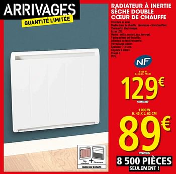 Promo Radiateur Double Coeur chez Brico Dépôt